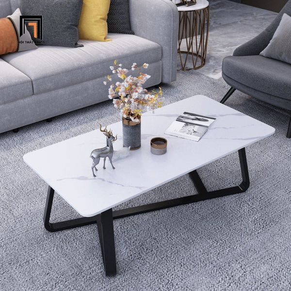 bàn trà mặt đá chữ nhật 1m x 50 kiểu dáng hiện đại, bàn sofa cho căn hộ chung cư