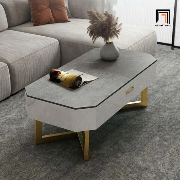 bàn trà phòng khách sang trọng 1m x 50, bàn sofa mặt đá cao cấp