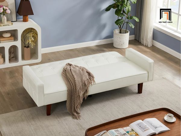 ghế sofa giường dài 2m da công nghiệp, ghế sofa bed thông minh giá rẻ cho văn phòng