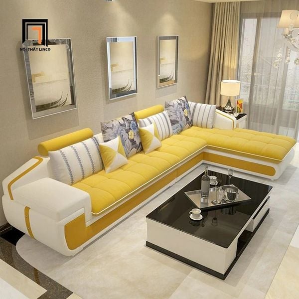 sofa góc L, bộ ghế sofa chữ L, sofa góc cho phòng khách diện tích lớn, sofa góc sang trọng