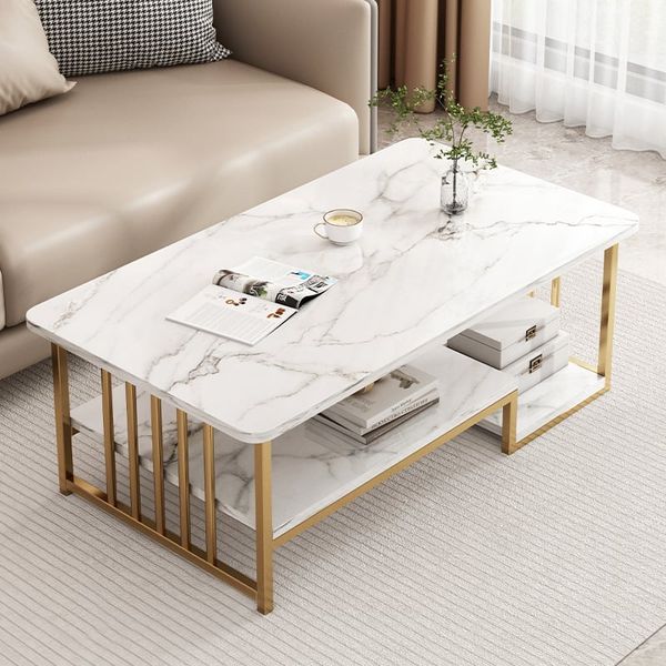 bàn sofa mặt đá xám cho nhà nhỏ, bàn sofa chữ nhật khung chân sắt 1m x 50