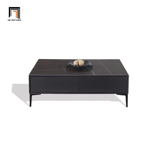 bàn sofa gia đình mặt đá đen chữ nhật 1m x 50, bàn sofa phòng khách màu đen