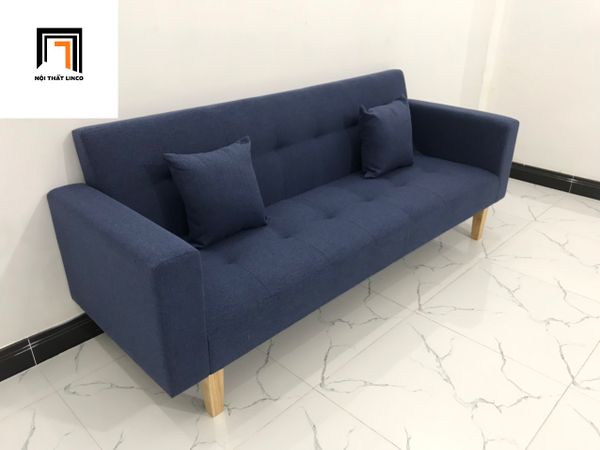 bộ ghế sofa giường giá rẻ, set ghế sofa phòng khách dài 2m màu xanh đậm, bộ ghế sofa thông minh