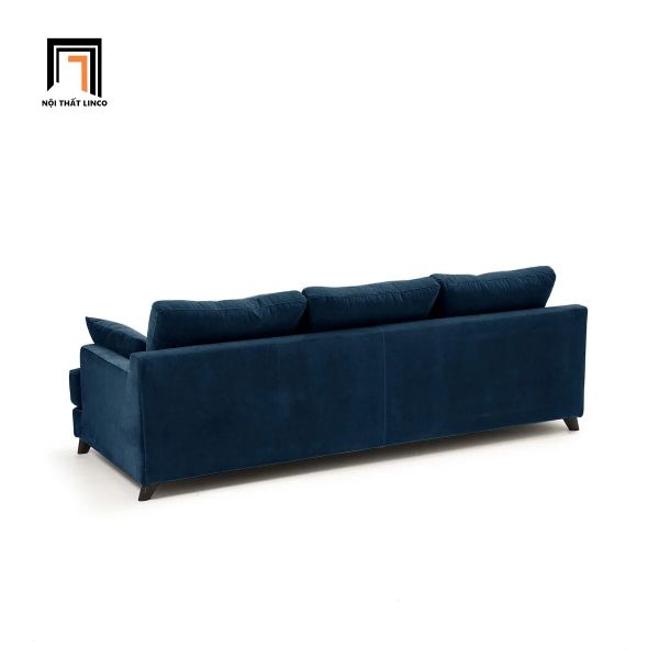 sofa băng vải nỉ nhung dài 2m1, ghế sofa băng phong cách Âu Mỹ, sofa băng phòng khách sang trọng