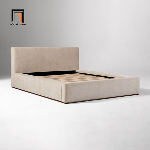 giường, giường ngủ bọc nệm xinh xắn, giường ngủ giá rẻ, giường ngủ 1m6 x 2m cho căn hộ chung cư