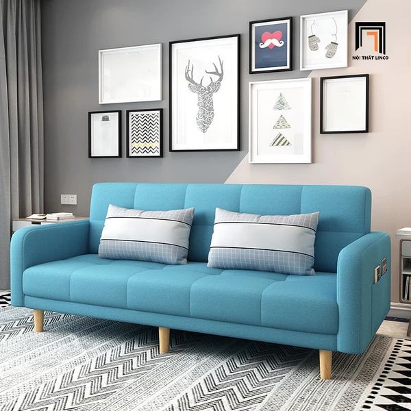 ghế sofa giường giá rẻ, sofa bed gấp gọn thông minh, ghế sofa giường giá giá rẻ 1m8 màu xanh lá