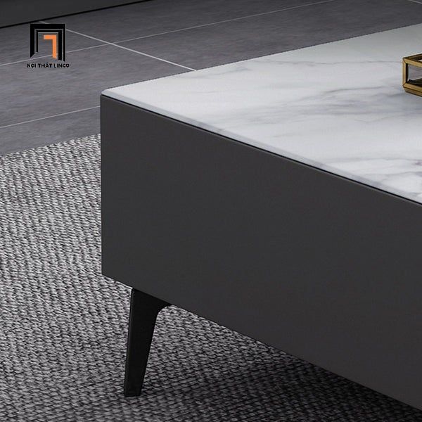 bàn sofa hình hộp chữ nhật 1m x 50, bàn sofa phòng khách mặt đá trắng vân mây