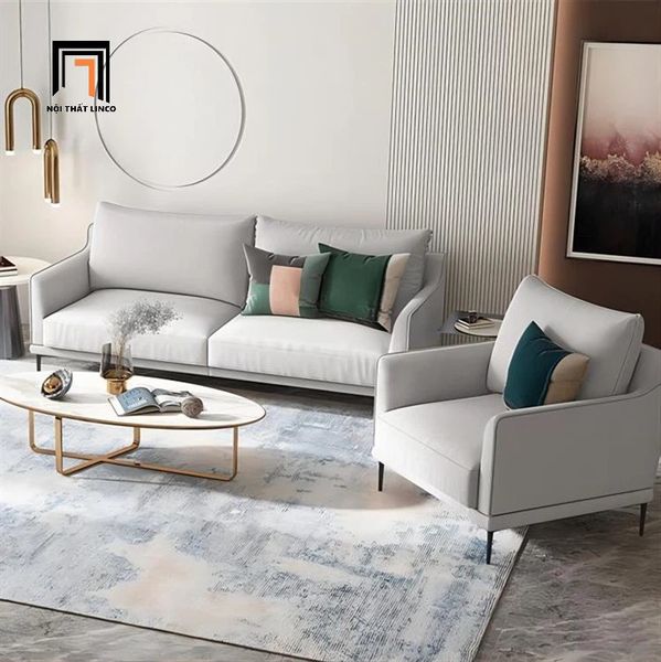 bộ 2 ghế sofa bọc vải nỉ, set ghế sofa giá rẻ phòng khách gia đình