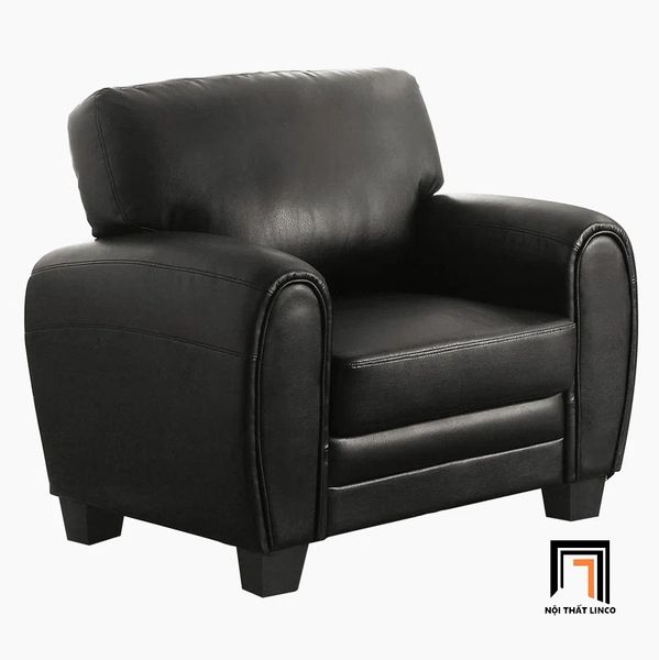 bộ ghế sofa phòng khách màu đen, set ghế sofa phong cách châu Âu