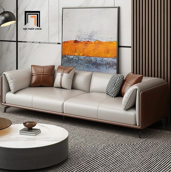 bộ ghế sofa phòng khách bọc da pu mềm, combo 2 ghế sofa gia đình sang trọng