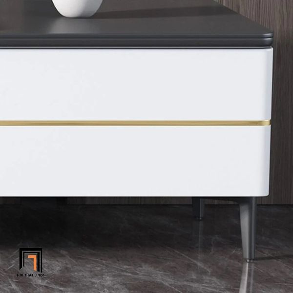 bàn sofa sang trọng 1m x 50 mặt đá trắng, bàn sofa đẹp cho chung cư
