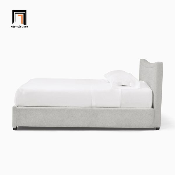 giường, giường ngủ bọc vải, giường ngủ xám trắng, giường 1m6 x 2m, giường ngủ giá rẻ