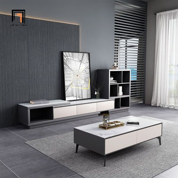 bàn sofa hình hộp chữ nhật 1m x 50, bàn sofa phòng khách mặt đá trắng vân mây
