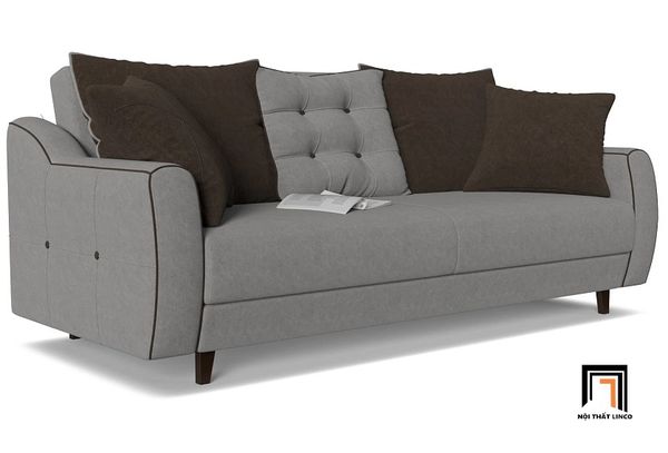 sofa băng, sofa văng, ghế sofa băng dài 1m9, sofa băng nhỏ cho gia đình, sofa băng cho văn phòng màu xám