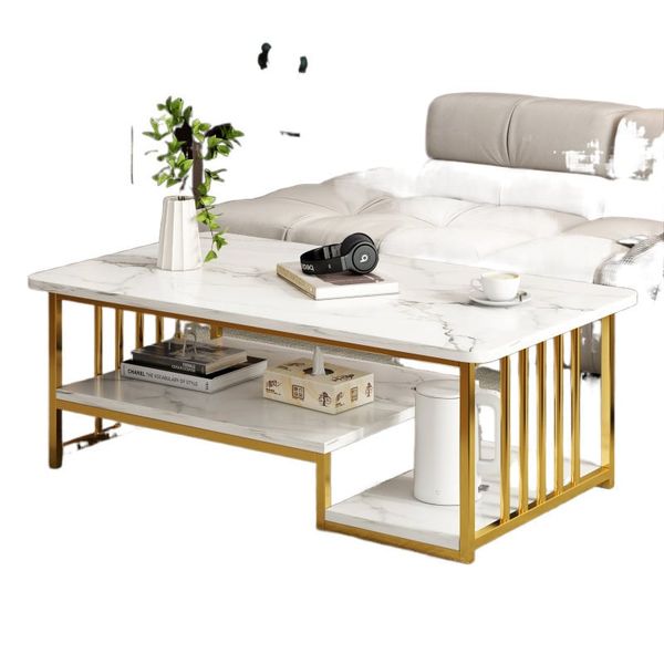 bàn sofa mặt đá xám cho nhà nhỏ, bàn sofa chữ nhật khung chân sắt 1m x 50
