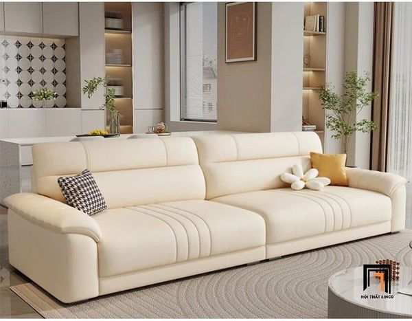 sofa, ghế sofa, bộ ghế sofa băng da xám, set ghế sofa kiểu dáng hiện đại, ghế sofa 2m4 phòng khách đẹp