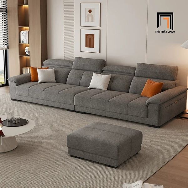 sofa, ghế sofa, sofa băng, sofa văng, ghế sofa nỉ 2m6 kiểu dáng hiện đại, sofa văng phòng khách cao cấp