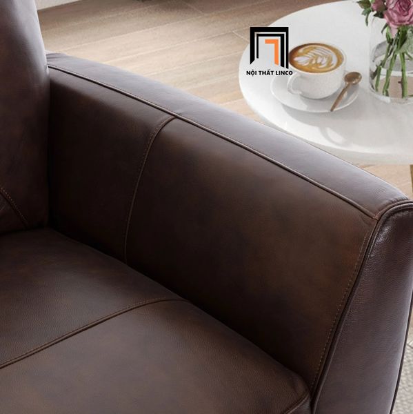 bộ ghế sofa bọc da Pu màu nâu, set ghế sofa phòng khách cao cấp