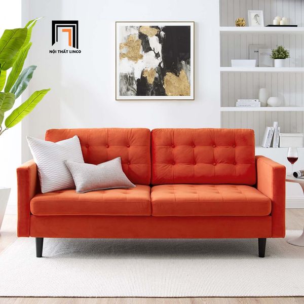 sofa, ghế sofa, sofa dài 2m, sofa băng màu xám, ghế sofa băng 3 nệm ngồi, sofa băng giật nút nổi bật