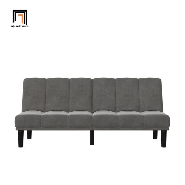 ghế sofa giường nằm, sofa bed giá rẻ, sofa giường màu xám đậm dài 1m8, sofa giường gấp gọn