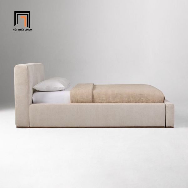 giường, giường ngủ bọc nệm xinh xắn, giường ngủ giá rẻ, giường ngủ 1m6 x 2m cho căn hộ chung cư