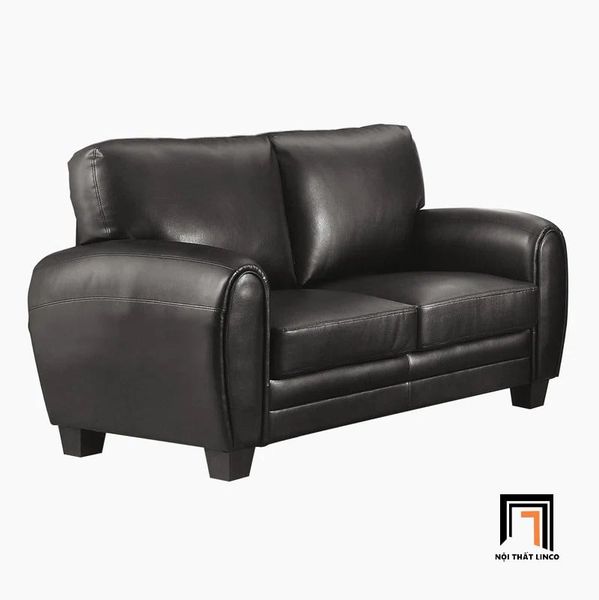 bộ ghế sofa phòng khách màu đen, set ghế sofa phong cách châu Âu