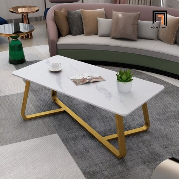 bàn trà mặt đá chữ nhật 1m x 50 kiểu dáng hiện đại, bàn sofa cho căn hộ chung cư