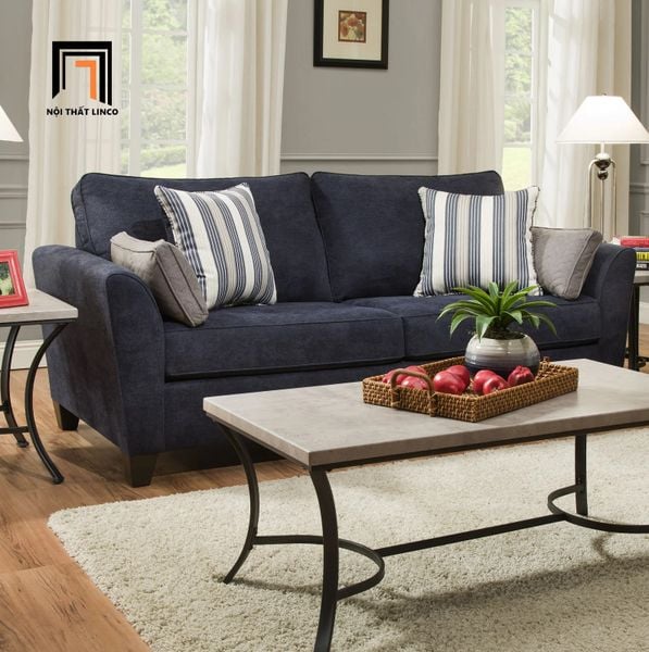 bộ ghế sofa phòng khách sang trọng, bộ ghế sofa văng vải nỉ cho văn phòng, set ghế 1m9 vs 90cm giá rẻ