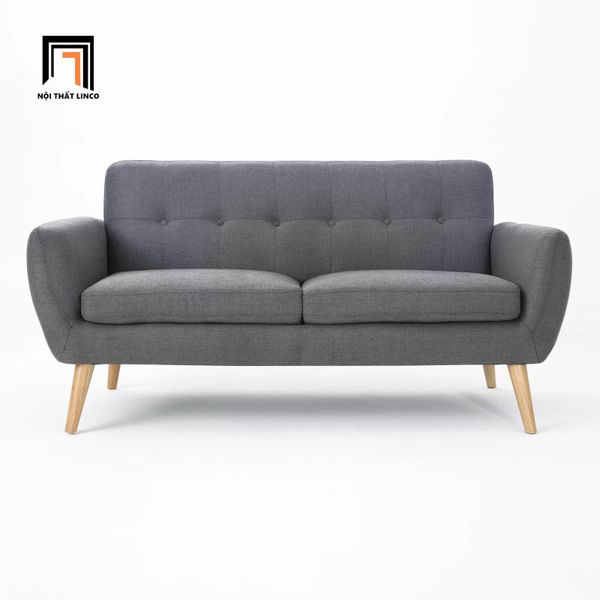 sofa băng dài 1m9 giá rẻ, ghế sofa văng màu xám đậm nhỏ gọn, sofa băng cho không gian phòng nhỏ