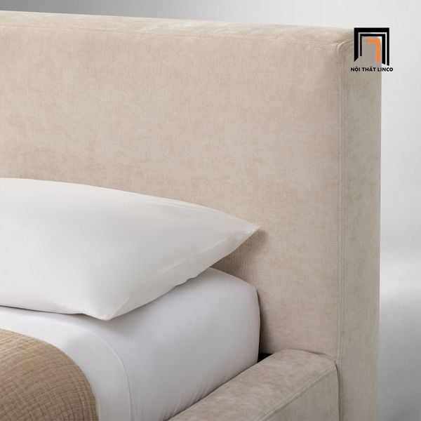 giường, giường ngủ bọc nệm xinh xắn, giường ngủ giá rẻ, giường ngủ 1m6 x 2m cho căn hộ chung cư