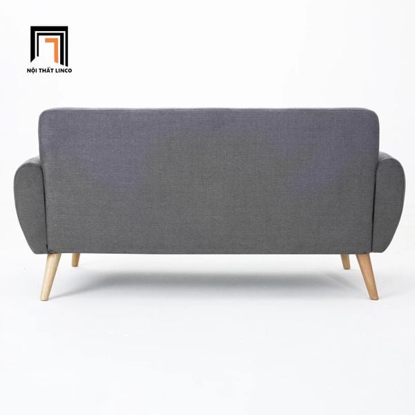 sofa băng dài 1m9 giá rẻ, ghế sofa văng màu xám đậm nhỏ gọn, sofa băng cho không gian phòng nhỏ