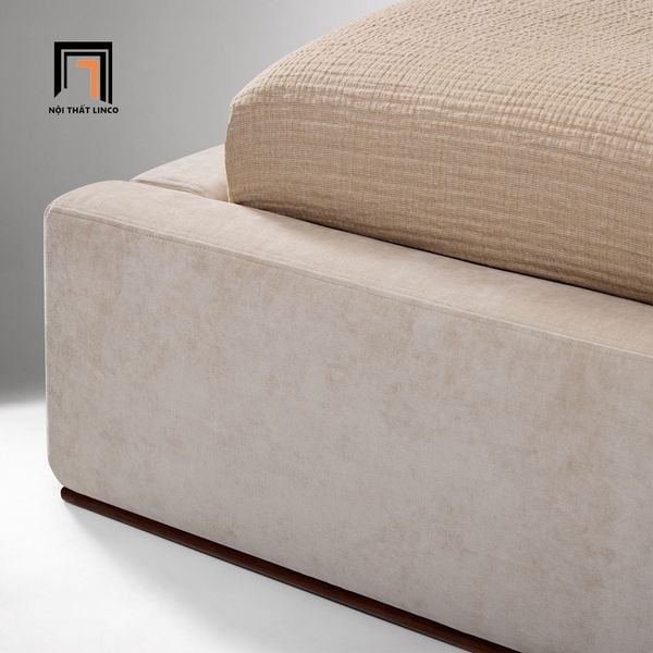 giường, giường ngủ bọc nệm xinh xắn, giường ngủ giá rẻ, giường ngủ 1m6 x 2m cho căn hộ chung cư