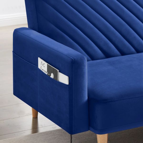 ghế sofa giường vải nhung màu xanh lá, sofa bed bật nằm sang trọng dài 1m9