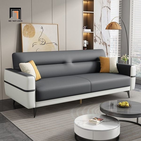 ghế sofa giường bật nằm giá rẻ, sofa giường da công nghiệp dài 2m cho căn hộ chung cư