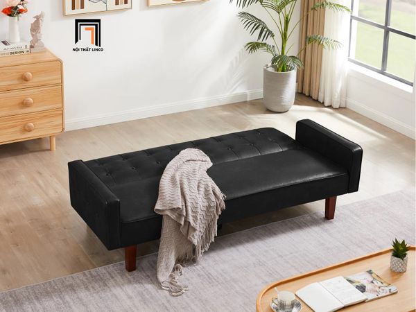 ghế sofa giường dài 2m da công nghiệp, ghế sofa bed thông minh giá rẻ cho văn phòng