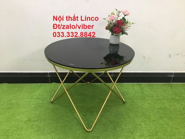 bàn trà phòng khách nhỏ gọn, bàn trà mặt kính cường lực 60cm, bàn trà cho nhà nhỏ