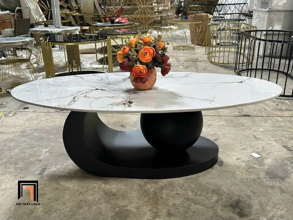 bàn sofa kiểu dáng sang trọng, bàn sofa 1m x 60 mặt đá xinh xắn