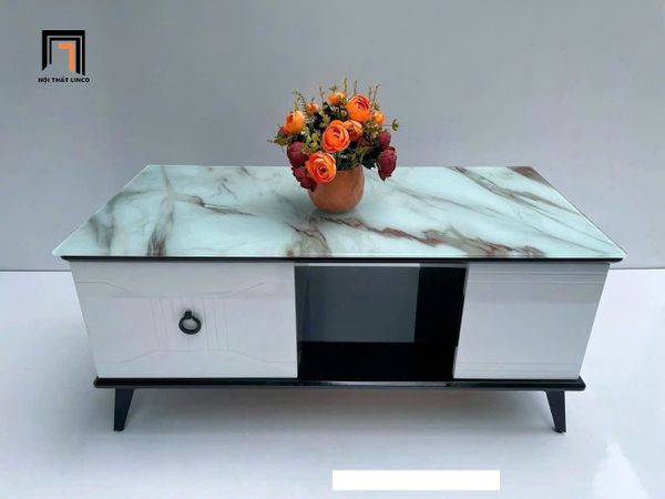 bàn sofa hình hộp chữ nhật 1m x 50 mặt kính cường lực, bàn sofa phòng khách giá rẻ