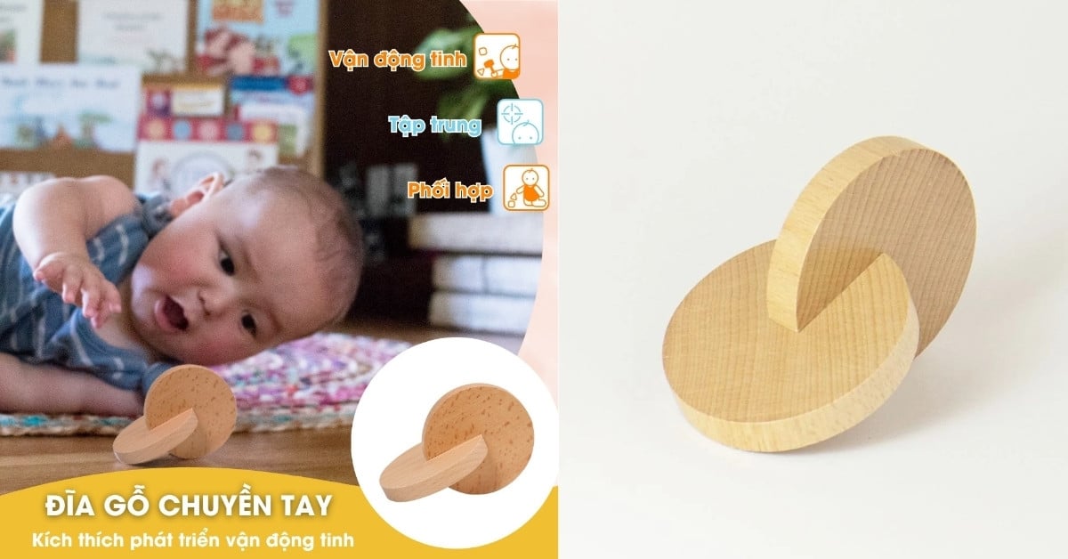 Đĩa Gỗ Chuyền Tay là một giáo cụ hữu ích trong phương pháp giáo dục Montessori