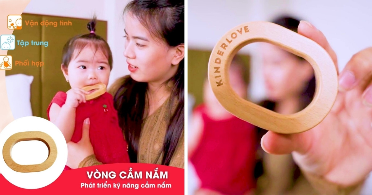 Vòng Cầm Nắm Đầu Tiên là đồ chơi tạo ra trải nghiệm tương tác với đồ vật cho trẻ