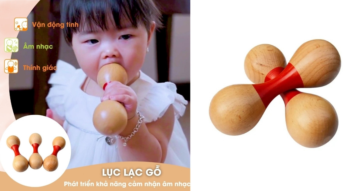 Lục Lạc Gỗ là đồ chơi Montessori mang đến trải nghiệm học tập thú vị cho trẻ