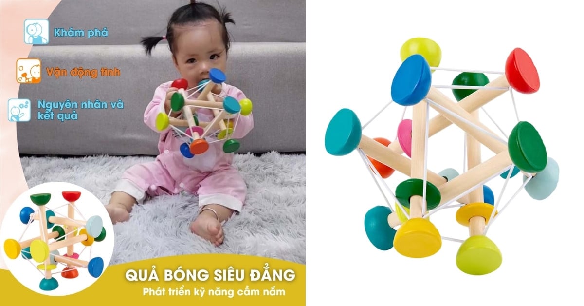 Quả bóng siêu đẳng là đồ chơi thông minh hỗ trợ nhiều khía cạnh trong sự phát triển của trẻ nhỏ