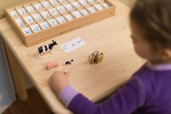 Góc Ngôn ngữ trong Montessori