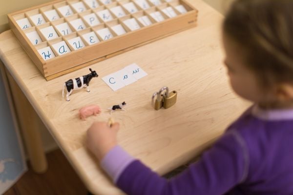 Góc Ngôn ngữ vô Montessori