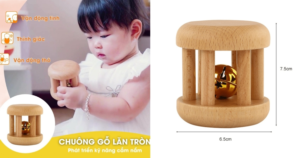 Hình ảnh sản phẩm Chuông Gỗ Lăn Tròn  của Kinderlove