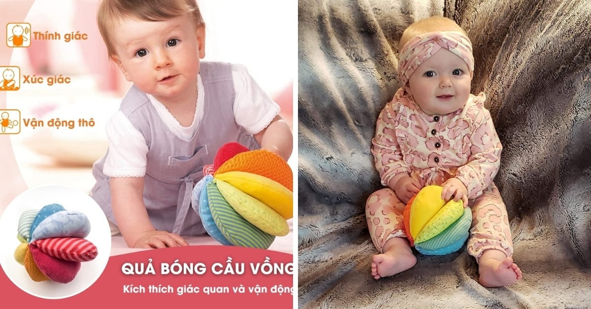 Quả bóng màu sắc là đồ chơi giáo dục Montessori mà bé có thể vừa học vừa chơi một cách vui vẻ và thú vị