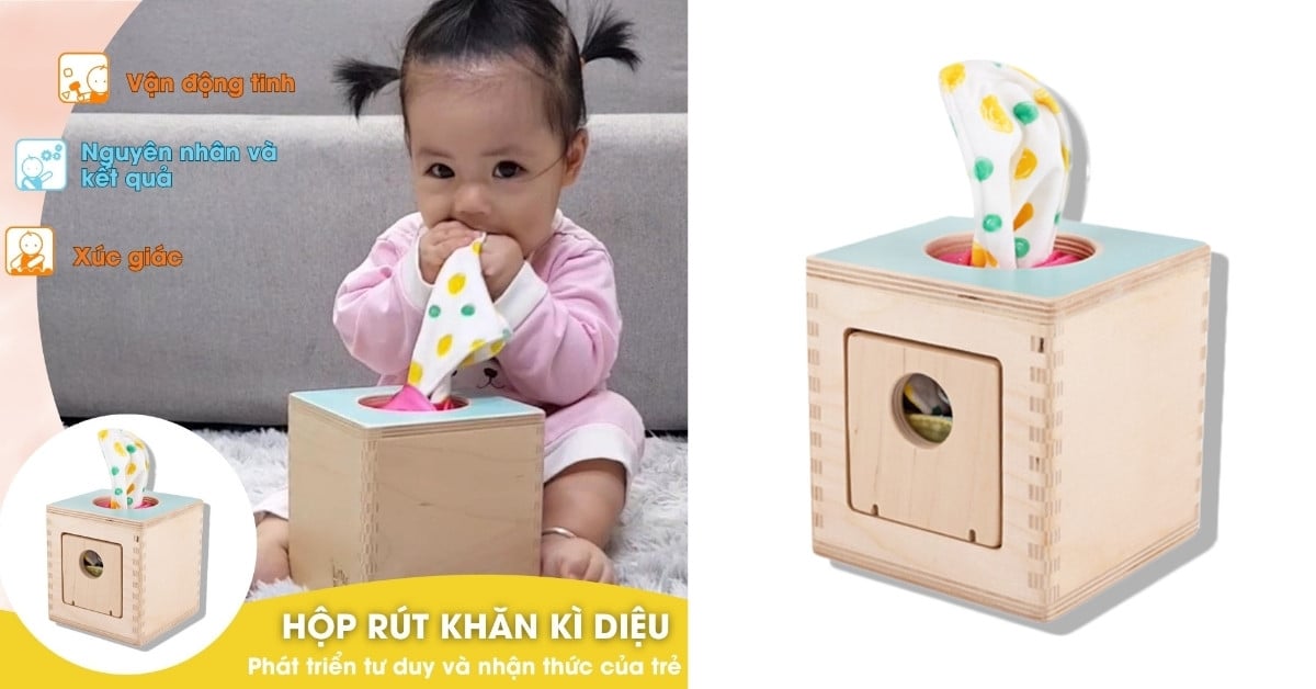 Hình ảnh sản phẩm Hộp rút khăn kỳ diệu của Kinderlove