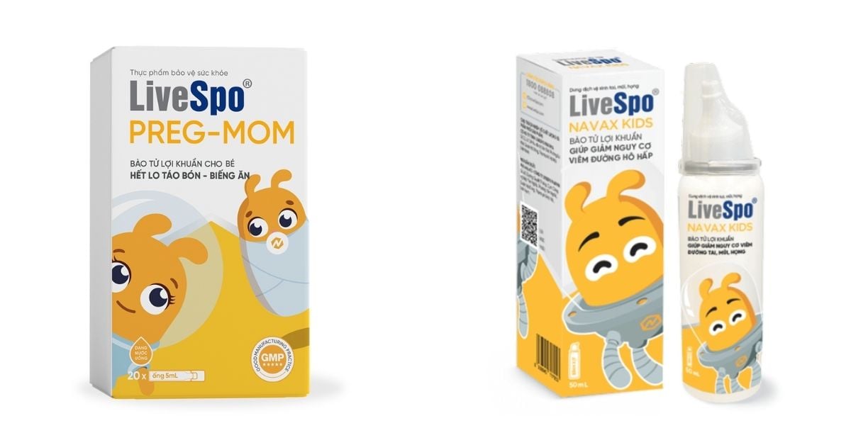Men tiêu hóa cho trẻ sơ sinh từ 6 tháng LiveSpo PREGMOM