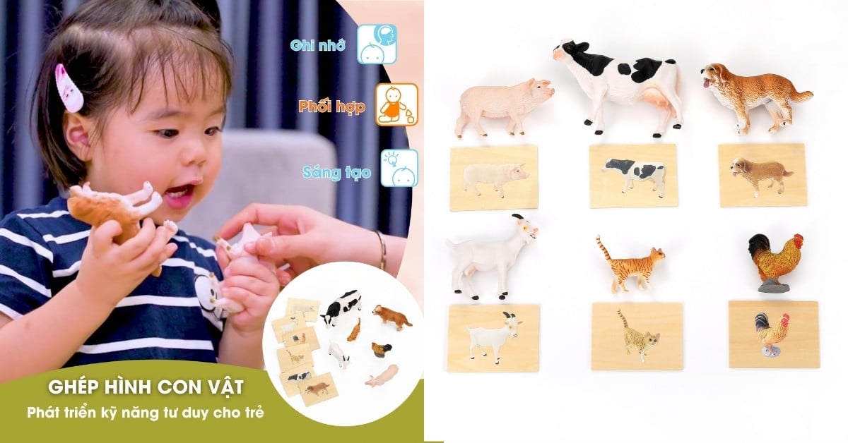Ghép Hình Con Vật là món đồ chơi Montessori mang lại trải nghiệm học tập toàn diện