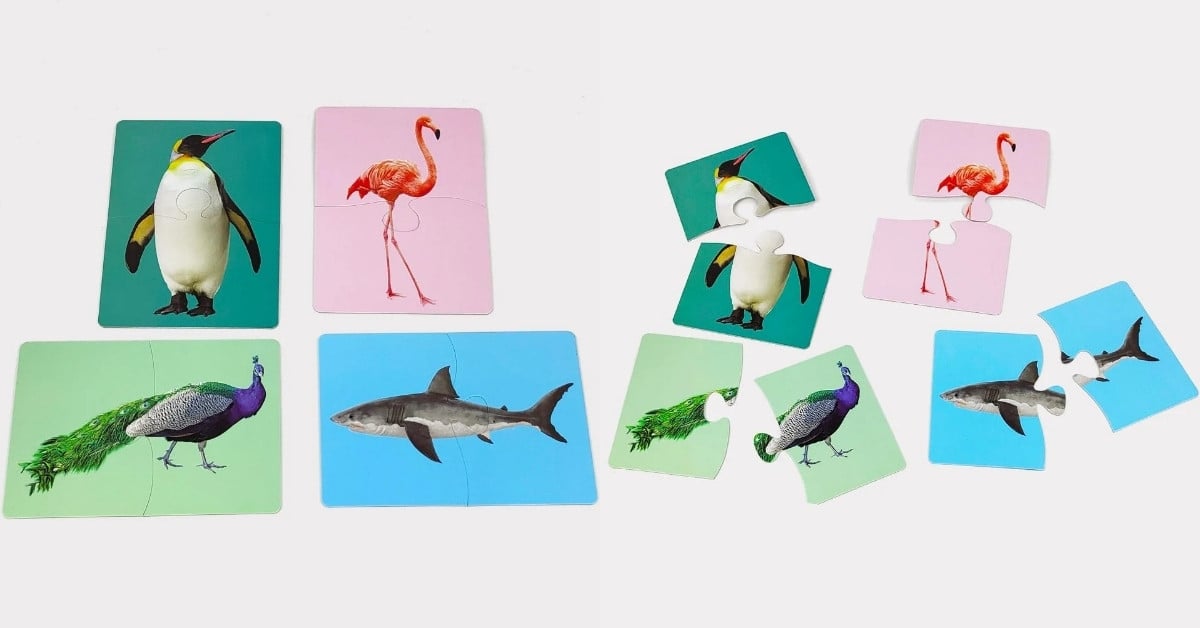 Hình ảnh sản phẩm đồ chơi Ghép hình hai miếng của Kinderlove